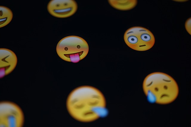 Auswahl von Emojis.