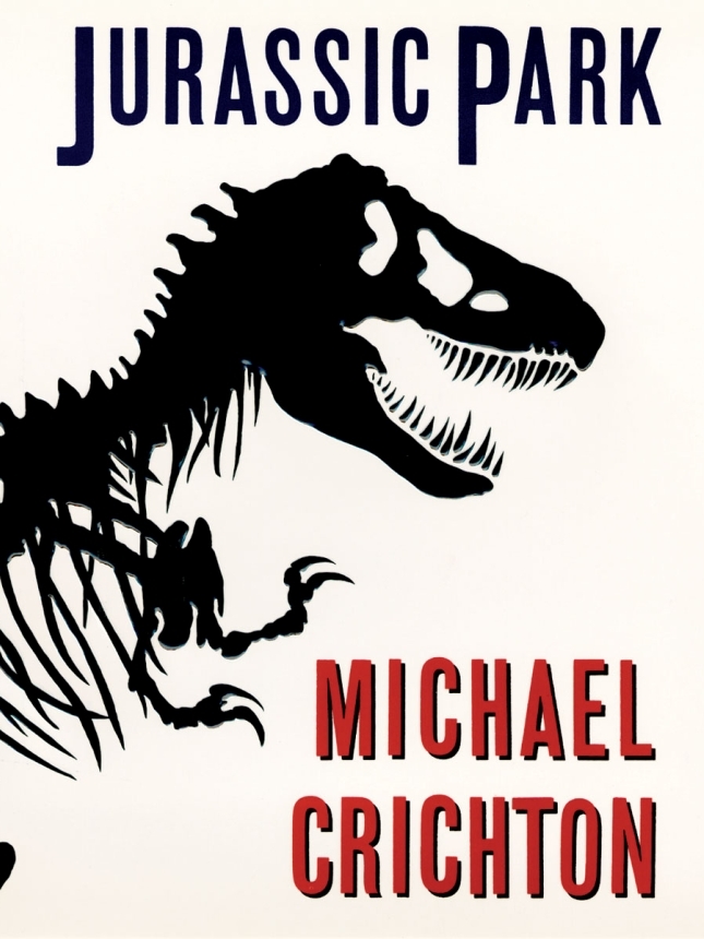 Das Cover, das jeder kennt: Chip Kidds T-Rex für Crichtons Buch Jurassic Parc. © Chip Kidd