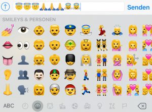 Bibelverse mit Hilfe von Emoji erstellen. 