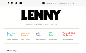 Bildschirmfoto 2016-12-18, Feministischer Newsletter: http://www.lennyletter.com